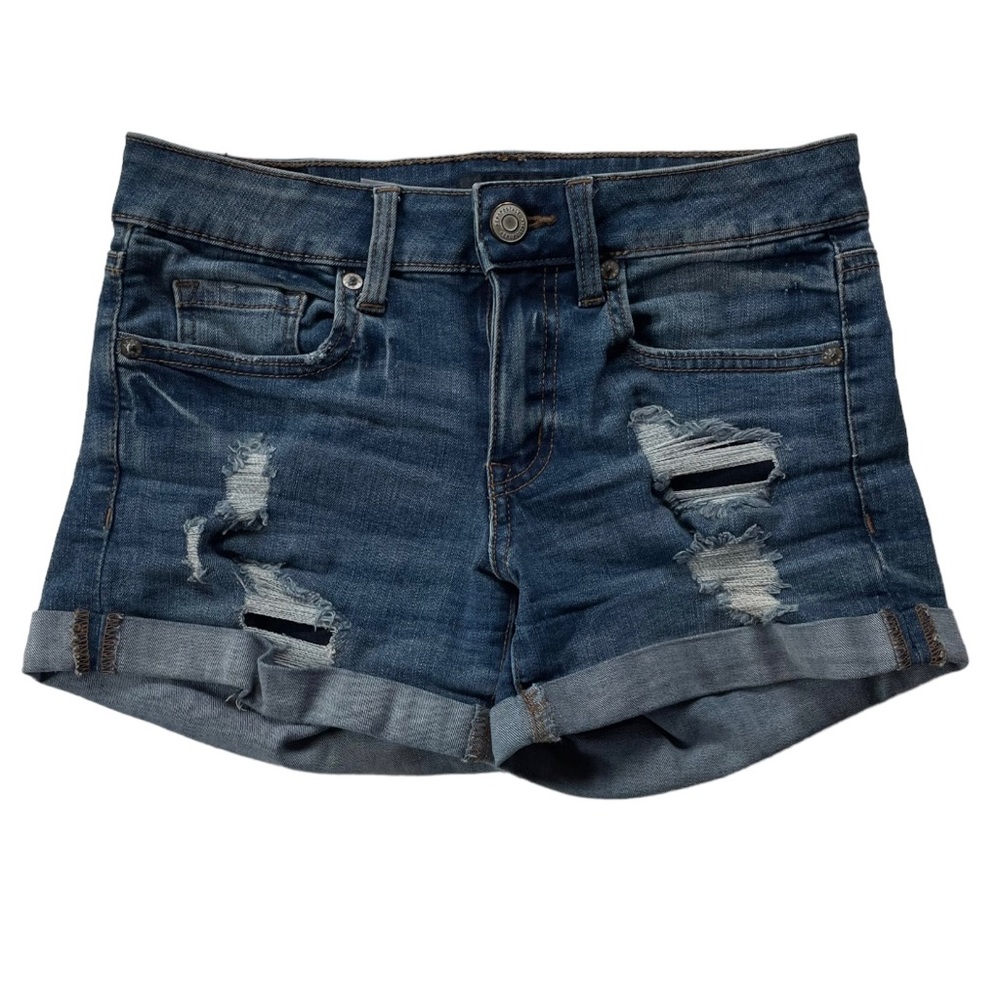 Women’s AERO Jean Low Rise Midi Shorts Size 4